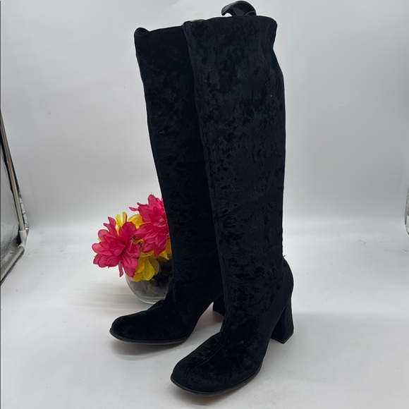 Seychelles Black Stretchy Over the Knee Boots Size 10 - Picture 1 of 7